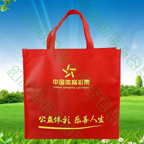 體育彩票無(wú)紡布車(chē)縫手提宣傳袋